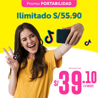 Porta con 30% Dscto. al Plan Ilimitado 55.9