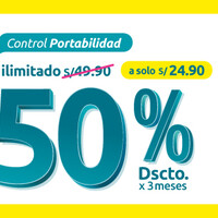 ¡Paga la mitad del cargo fijo mensual de tu plan por 3 meses!