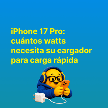 iPhone 17 Pro: cuántos watts necesita su cargador para carga rápida | Bitel