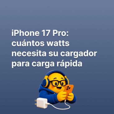 iPhone 17 Pro: cuántos watts necesita su cargador para carga rápida | Bitel
