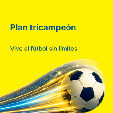 Plan Tricampeón: vive el fútbol sin interrupciones | Bitel