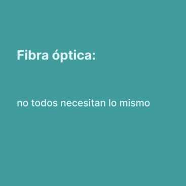 Fibra óptica en casa: qué velocidad necesitas según tu uso