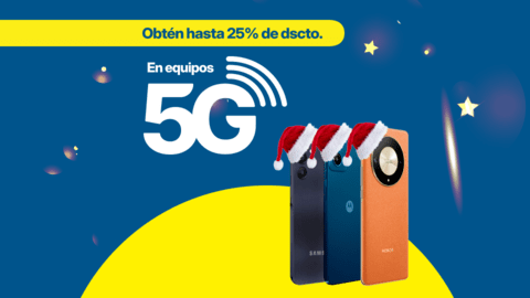 Disfruta esta Navidad con un equipo 5G