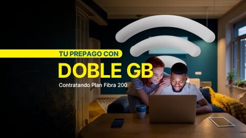 ¡Obtén Bitel Fibra y duplica tus GB prepago!