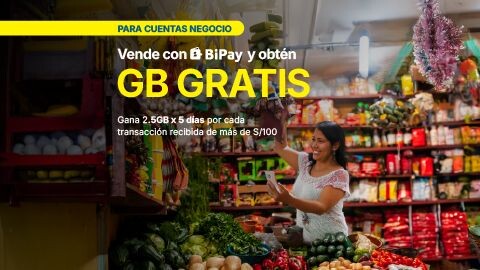 ¡GANA DATOS POR USAR BIPAY!