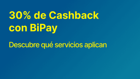 30% de cashback: Conoce qué servicios aplican