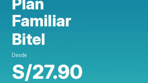 Líneas adicionales Bitel con 50% de descuento: cómo armar tu plan familiar hasta con 5 líneas