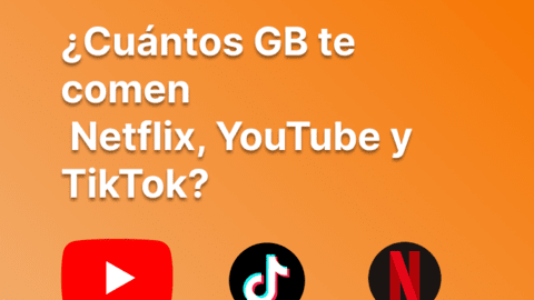 Netflix gasta 3 GB/hora, TikTok 1 GB: cuánto consumen en 2026
