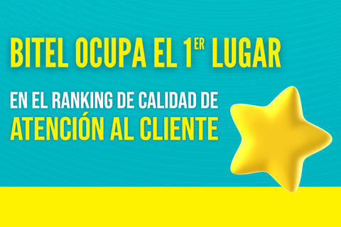 Bitel obtiene el primer lugar del ranking con una puntuación de 12.94.