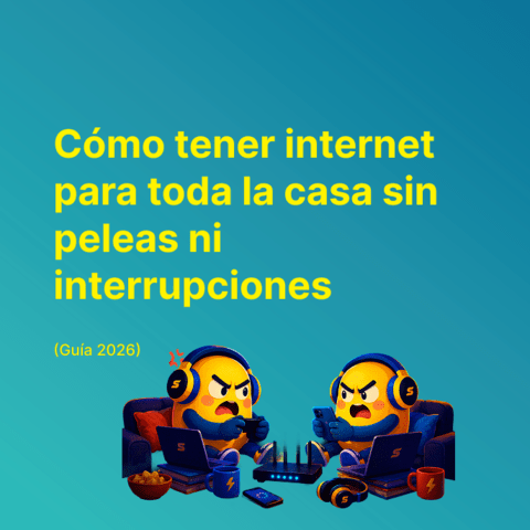 Cómo tener internet para toda la casa sin peleas ni interrupciones (Guía 2026)