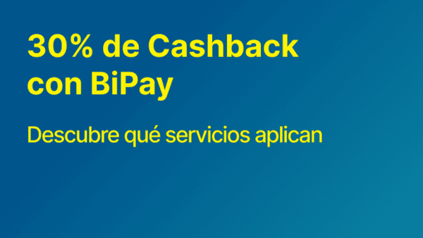 30% de cashback: Conoce qué servicios aplican