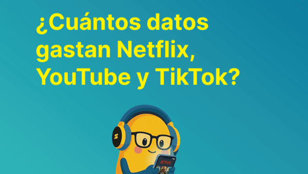 ¿Cuántos datos gastan Netflix, YouTube y TikTok? (Guía real 2026)
