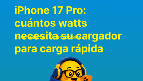 iPhone 17 Pro: cuántos watts necesita su cargador para carga rápida | Bitel