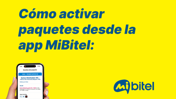 jCómo activar paquetes desde MiBitel paso a paso