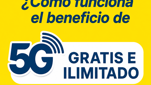 ¿Cómo funciona el beneficio de 5G gratis de Bitel?
