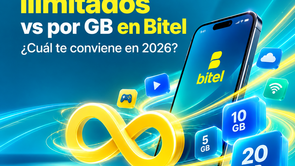 Datos ilimitados vs por GB en Bitel: cuál te conviene en 2026