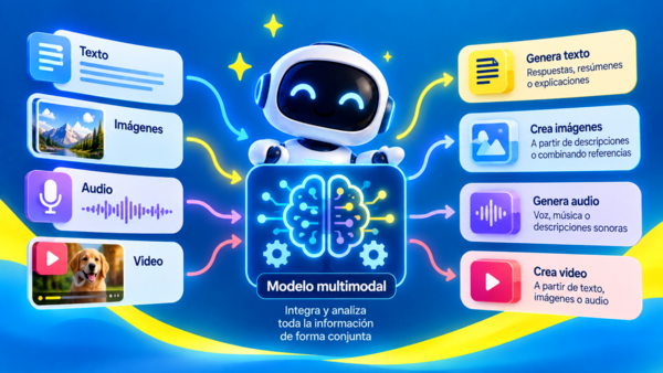 ¿Qué es la inteligencia artificial multimodal y cómo funciona?