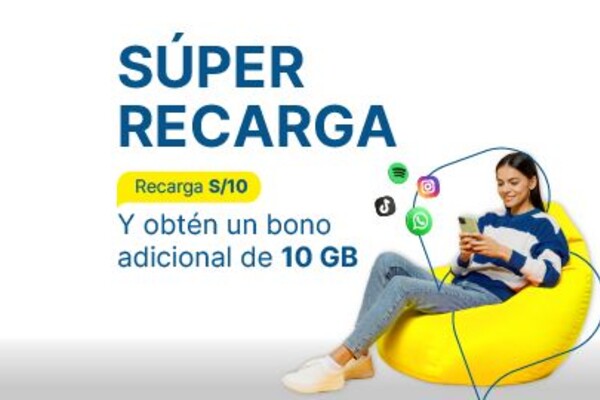 SUPER RECARGA - Disfruta este SÚPER BONO ADICIONAL