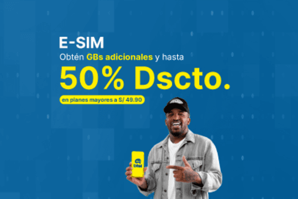 ¡Activa tu E-SIM! Obtén GBs adicionales y hasta 50% de descuento en tus planes