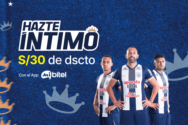 ¡Hazte Íntimo con S/30 de dscto. con el app MiBitel
