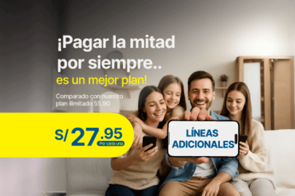 ¡Ahorra en tus lineas adicionales!