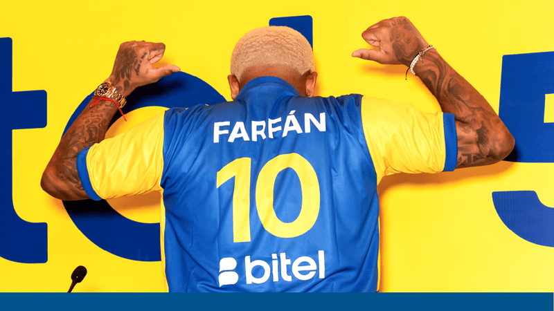 ¡Jefferson Farfán, la nueva imagen de Bitel!