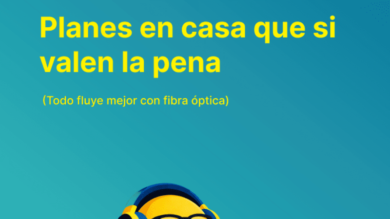 Planes en casa que sí valen la pena (Todo fluye mejor con fibra óptica)