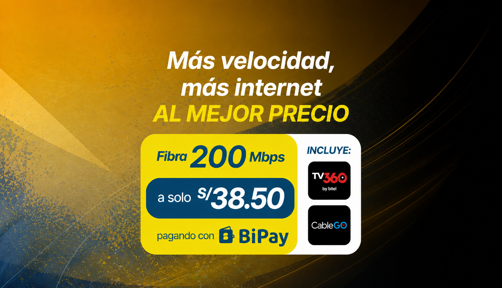 Más Velocidad, más internet