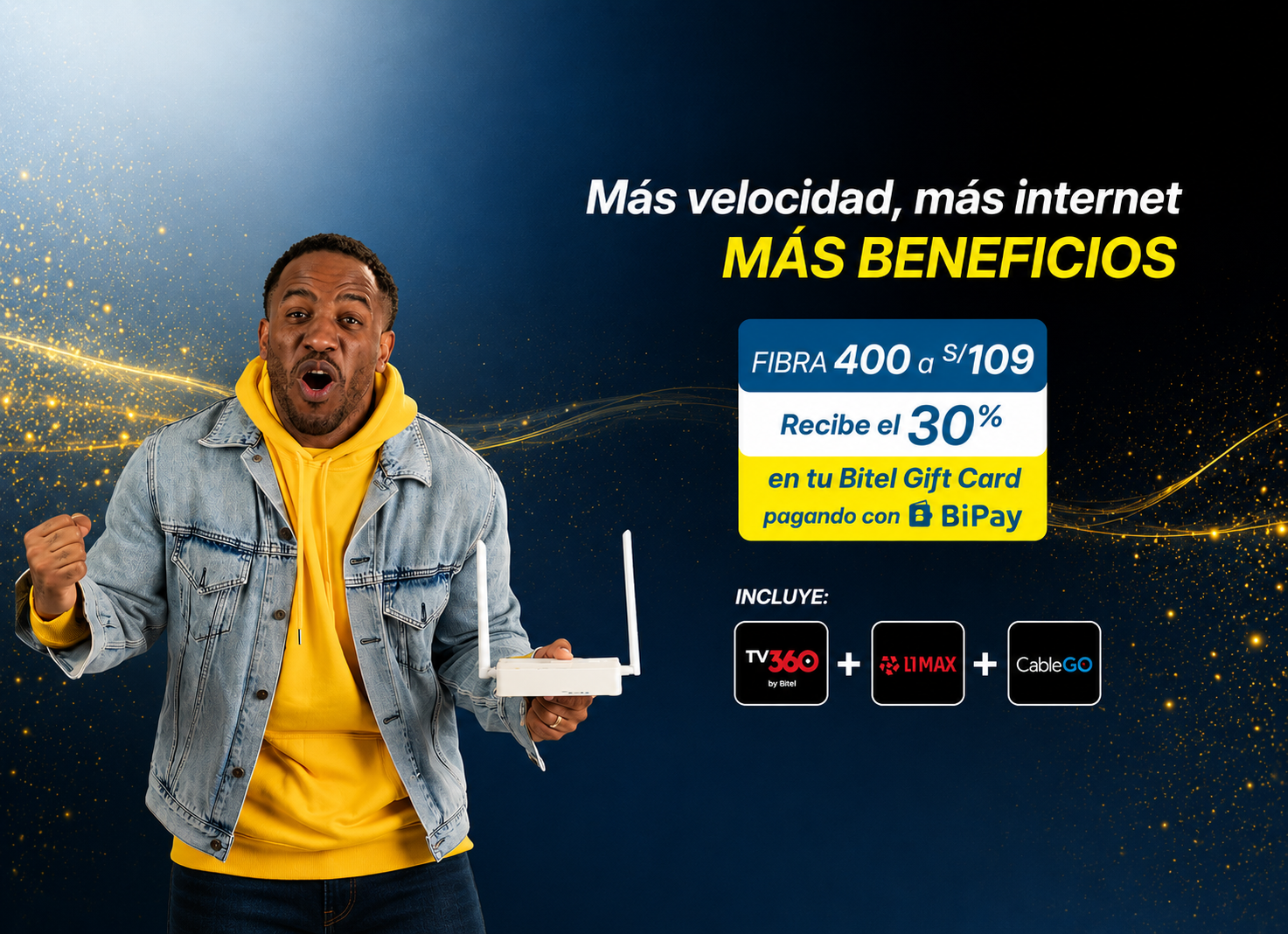 TV360 y L1MAX CON Fibra hogar
