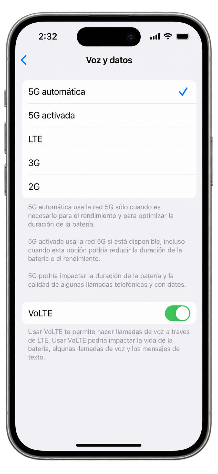 Activa LTE / VoLTE