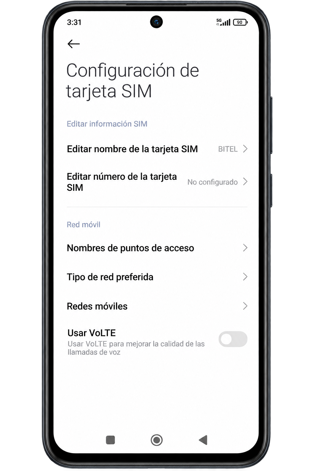 Selecciona tu SIM Bitel