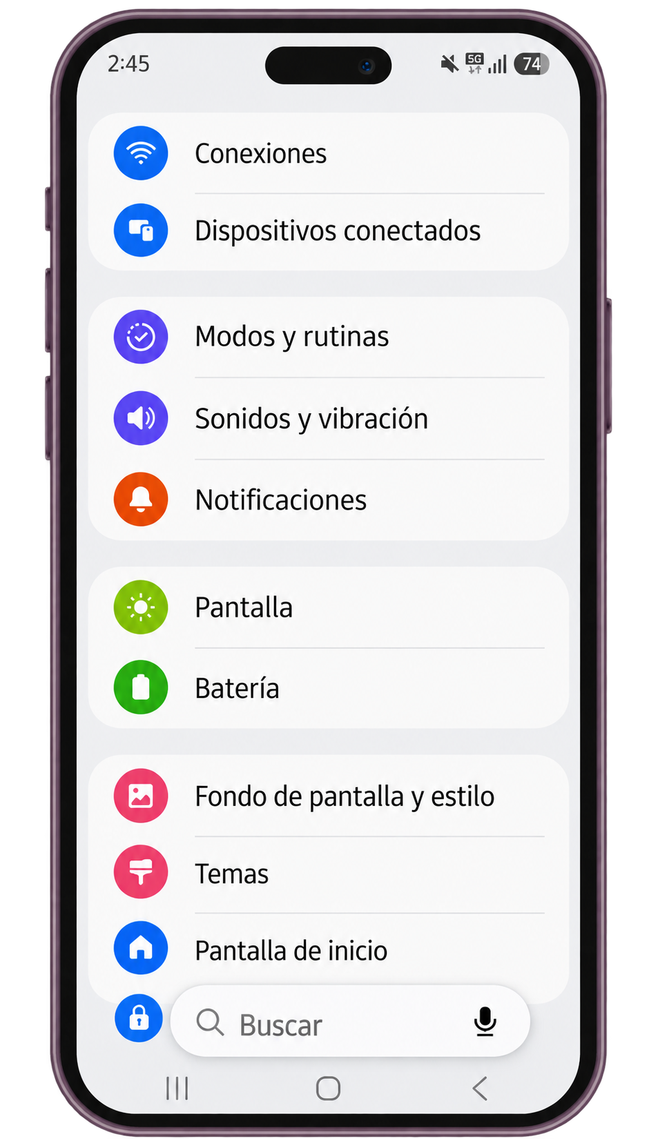Entra a Ajustes