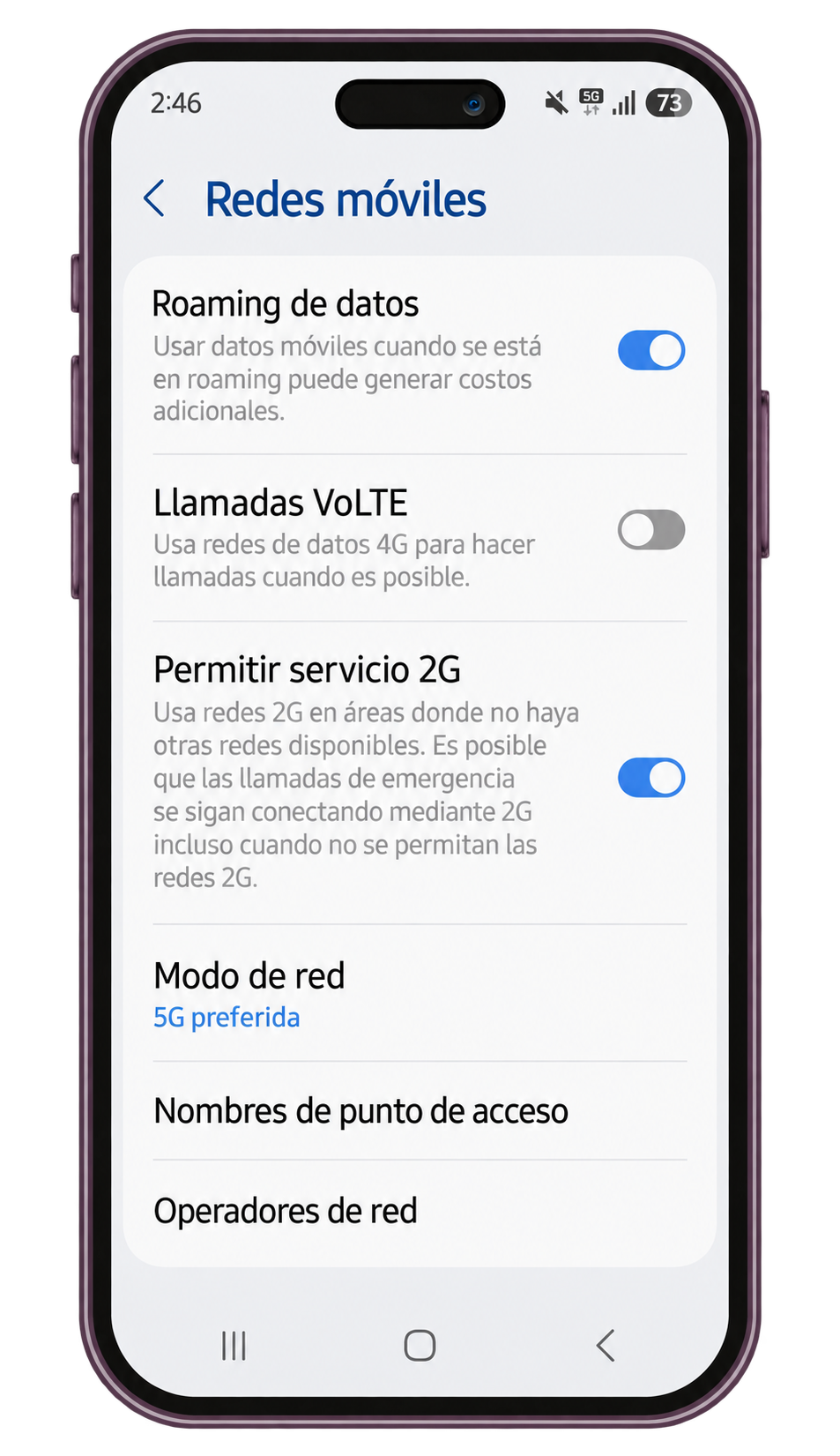 Accede a Redes móviles